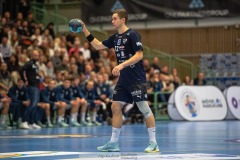 20231229 IFK Skövdes Adam LJUNGQUIST under handbollsmatchen i Handbollsligan herr mellan IFK Skövde och Eskilstuna Guif den 29 december 2023 i Skövde.