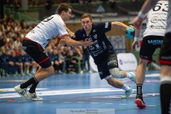 20231229 IFK Skövdes Adam LJUNGQUIST under handbollsmatchen i Handbollsligan herr mellan IFK Skövde och Eskilstuna Guif den 29 december 2023 i Skövde.