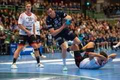 20231229 IFK Skövdes Jonas BURUD under handbollsmatchen i Handbollsligan herr mellan IFK Skövde och Eskilstuna Guif den 29 december 2023 i Skövde.