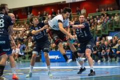 20231229 Eskilstuna Guifs Nikola ROGANOVIC under handbollsmatchen i Handbollsligan herr mellan IFK Skövde och Eskilstuna Guif den 29 december 2023 i Skövde.