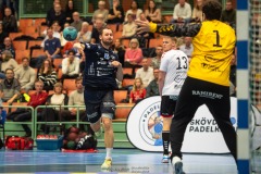 20231229 IFK Skövdes Viktor HALLÉN under handbollsmatchen i Handbollsligan herr mellan IFK Skövde och Eskilstuna Guif den 29 december 2023 i Skövde.