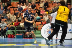 20231229 IFK Skövdes Viktor HALLÉN under handbollsmatchen i Handbollsligan herr mellan IFK Skövde och Eskilstuna Guif den 29 december 2023 i Skövde.