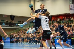 20231229 IFK Skövdes Adam LJUNGQUIST under handbollsmatchen i Handbollsligan herr mellan IFK Skövde och Eskilstuna Guif den 29 december 2023 i Skövde.