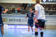 20231229 IFK Skövdes Jonas BURUD under handbollsmatchen i Handbollsligan herr mellan IFK Skövde och Eskilstuna Guif den 29 december 2023 i Skövde.