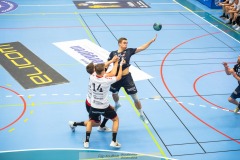 20231229 IFK Skövdes Adam LJUNGQUIST under handbollsmatchen i Handbollsligan herr mellan IFK Skövde och Eskilstuna Guif den 29 december 2023 i Skövde.