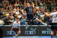 20231229 IFK Skövdes Linus GUSTAVSSON under handbollsmatchen i Handbollsligan herr mellan IFK Skövde och Eskilstuna Guif den 29 december 2023 i Skövde.