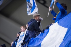 251122 Publik under fotbollsmatchen i kvalet till Allsvenskan mellan Örgryte IS och IFK Norrköping den 22 november 2025 på Gamla Ullevi i Göteborg.