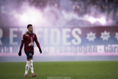 251122 ÖIS Tobias Sana under fotbollsmatchen i kvalet till Allsvenskan mellan Örgryte IS och IFK Norrköping den 22 november 2025 på Gamla Ullevi i Göteborg.