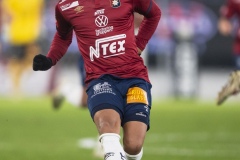 251122 ÖIS Tobias Sana under fotbollsmatchen i kvalet till Allsvenskan mellan Örgryte IS och IFK Norrköping den 22 november 2025 på Gamla Ullevi i Göteborg.