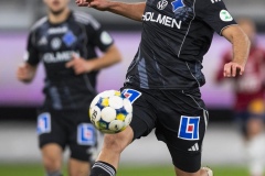 251122 IFK Norrköpings Max Watson under fotbollsmatchen i kvalet till Allsvenskan mellan Örgryte IS och IFK Norrköping den 22 november 2025 på Gamla Ullevi i Göteborg.
