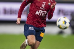 251122 ÖIS Noah Christoffersson under fotbollsmatchen i kvalet till Allsvenskan mellan Örgryte IS och IFK Norrköping den 22 november 2025 på Gamla Ullevi i Göteborg.