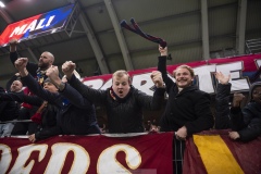 251122 Publik jublar efter att Noah Christofferssongjort 3-0 under fotbollsmatchen i kvalet till Allsvenskan mellan Örgryte IS och IFK Norrköping den 22 november 2025 på Gamla Ullevi i Göteborg.