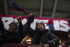 251122 Publik jublar efter att Noah Christofferssongjort 3-0 under fotbollsmatchen i kvalet till Allsvenskan mellan Örgryte IS och IFK Norrköping den 22 november 2025 på Gamla Ullevi i Göteborg.