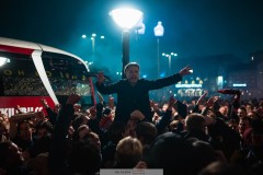 20251130 ÖIS Hampus Dahlqvist under firandet av ÖIS avancemang till Allsvenskan den 30 november 2025 i Göteborg.