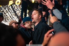 20251130 ÖIS Huvudtränare Andreas Holmberg under firandet av ÖIS avancemang till Allsvenskan den 30 november 2025 i Göteborg.