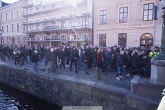 20260406 GAIS Supportrar under marschen inför fotbollsmatchen i Allsvenskan GAIS och Djurgårdens IF den 6 april 2026 på Gamla Ullevi i Göteborg. 
Foto: Filip Kauffeldt