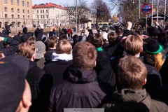 20260406 GAIS Supportrar under marschen inför fotbollsmatchen i Allsvenskan GAIS och Djurgårdens IF den 6 april 2026 på Gamla Ullevi i Göteborg. 
Foto: Filip Kauffeldt