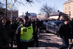 20260406 GAIS Supportrar under marschen inför fotbollsmatchen i Allsvenskan GAIS och Djurgårdens IF den 6 april 2026 på Gamla Ullevi i Göteborg. 
Foto: Filip Kauffeldt
