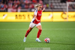 20240810 Arsenals Beth Mead under fotbollsmatchen i Uefa Womens Champions League mellan BK Häcken och Arsenal WFC den 18 september 2024 på Bravida Arena i Göteborg.