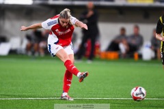 20240810 Arsenals Alessia Russo under fotbollsmatchen i Uefa Womens Champions League mellan BK Häcken och Arsenal WFC den 18 september 2024 på Bravida Arena i Göteborg.