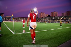 20240810 Arsenals Katie McCabe under fotbollsmatchen i Uefa Womens Champions League mellan BK Häcken och Arsenal WFC den 18 september 2024 på Bravida Arena i Göteborg.