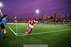 20240810 Arsenals Katie McCabe under fotbollsmatchen i Uefa Womens Champions League mellan BK Häcken och Arsenal WFC den 18 september 2024 på Bravida Arena i Göteborg.