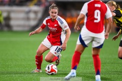 20240810 Arsenals Kim Little under fotbollsmatchen i Uefa Womens Champions League mellan BK Häcken och Arsenal WFC den 18 september 2024 på Bravida Arena i Göteborg.