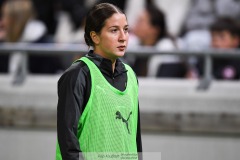 20240810 BK Häckens Ruby Grant under fotbollsmatchen i Uefa Womens Champions League mellan BK Häcken och Arsenal WFC den 18 september 2024 på Bravida Arena i Göteborg.