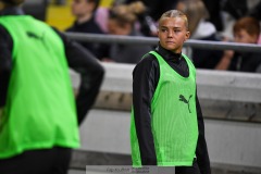 20240810 BK Häckens Matilda Nildén under fotbollsmatchen i Uefa Womens Champions League mellan BK Häcken och Arsenal WFC den 18 september 2024 på Bravida Arena i Göteborg.