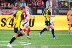 20240810 Arsenals Stina Blackstenius under fotbollsmatchen i Uefa Womens Champions League mellan BK Häcken och Arsenal WFC den 18 september 2024 på Bravida Arena i Göteborg.