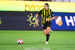 20240810 BK Häckens Tabitha Tindell under fotbollsmatchen i Uefa Womens Champions League mellan BK Häcken och Arsenal WFC den 18 september 2024 på Bravida Arena i Göteborg.