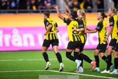 20240810 BK Häckens Tabitha Tindell under fotbollsmatchen i Uefa Womens Champions League mellan BK Häcken och Arsenal WFC den 18 september 2024 på Bravida Arena i Göteborg.