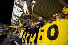 20240810 Publik under fotbollsmatchen i Uefa Womens Champions League mellan BK Häcken och Arsenal WFC den 18 september 2024 på Bravida Arena i Göteborg.