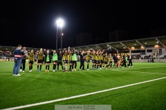 20240810 BK Häcken under fotbollsmatchen i Uefa Womens Champions League mellan BK Häcken och Arsenal WFC den 18 september 2024 på Bravida Arena i Göteborg.