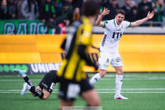 20260419 GAIS Oskar Ågren under fotbollsmatchen i Allsvenskan mellan BK Häcken och GAIS den 19 april 2026 på Nordic Wellness Arena i Göteborg. 
Foto: Filip Kauffeldt