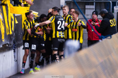 20260419 BK Häckens Abdoulaye Doumbia jublar efter att ha gjort 1-0 under fotbollsmatchen i Allsvenskan mellan BK Häcken och GAIS den 19 april 2026 på Nordic Wellness Arena i Göteborg. 
Foto: Filip Kauffeldt