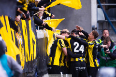 20260419 BK Häckens Abdoulaye Doumbia jublar efter att ha gjort 1-0 under fotbollsmatchen i Allsvenskan mellan BK Häcken och GAIS den 19 april 2026 på Nordic Wellness Arena i Göteborg. 
Foto: Filip Kauffeldt
