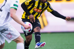 20260419 BK Häckens Jeremy Agbonifo under fotbollsmatchen i Allsvenskan mellan BK Häcken och GAIS den 19 april 2026 på Nordic Wellness Arena i Göteborg. 
Foto: Filip Kauffeldt