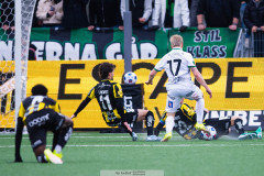 20260419 GAIS Frosti Thorkelsson gör 1-1-under fotbollsmatchen i Allsvenskan mellan BK Häcken och GAIS den 19 april 2026 på Nordic Wellness Arena i Göteborg. 
Foto: Filip Kauffeldt
