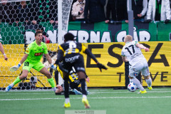 20260419 GAIS Frosti Thorkelsson gör 1-1-under fotbollsmatchen i Allsvenskan mellan BK Häcken och GAIS den 19 april 2026 på Nordic Wellness Arena i Göteborg. 
Foto: Filip Kauffeldt