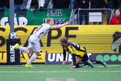 20260419 GAIS Frosti Thorkelsson jublar efter att ha gjort 1-1 under fotbollsmatchen i Allsvenskan mellan BK Häcken och GAIS den 19 april 2026 på Nordic Wellness Arena i Göteborg. 
Foto: Filip Kauffeldt
