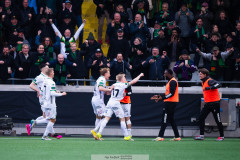 20260419 GAIS Frosti Thorkelsson jublar efter att ha gjort 1-1 under fotbollsmatchen i Allsvenskan mellan BK Häcken och GAIS den 19 april 2026 på Nordic Wellness Arena i Göteborg. 
Foto: Filip Kauffeldt