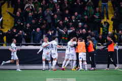 20260419 GAIS Frosti Thorkelsson jublar efter att ha gjort 1-1 under fotbollsmatchen i Allsvenskan mellan BK Häcken och GAIS den 19 april 2026 på Nordic Wellness Arena i Göteborg. 
Foto: Filip Kauffeldt