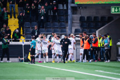 20260419 GAIS Frosti Thorkelsson jublar efter att ha gjort 1-1 under fotbollsmatchen i Allsvenskan mellan BK Häcken och GAIS den 19 april 2026 på Nordic Wellness Arena i Göteborg. 
Foto: Filip Kauffeldt
