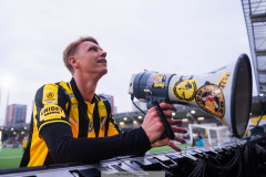 20260419 BK Häckens Julius Lindberg efter fotbollsmatchen i Allsvenskan mellan BK Häcken och GAIS den 19 april 2026 på Nordic Wellness Arena i Göteborg. 
Foto: Filip Kauffeldt