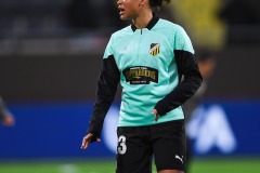 20240320 BK Häckens Felicia Schröder under kvartsfinalen i UEFA Womens Champions League 2024 mellan BK Häcken och Paris Saint-Germain den 20 mars 2024 i Göteborg.