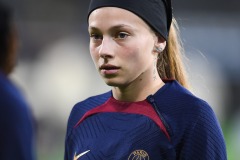 20240320 Paris Saint-Germains Paulina Dudek under kvartsfinalen i UEFA Womens Champions League 2024 mellan BK Häcken och Paris Saint-Germain den 20 mars 2024 i Göteborg.