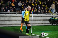20240320 BK Häckens Katariina Kosola under kvartsfinalen i UEFA Womens Champions League 2024 mellan BK Häcken och Paris Saint-Germain den 20 mars 2024 i Göteborg.