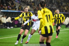 20240320 BK Häckens Anna Anvegård under kvartsfinalen i UEFA Womens Champions League 2024 mellan BK Häcken och Paris Saint-Germain den 20 mars 2024 i Göteborg.