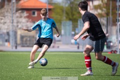 20240502 under matchen mellan IT och FCM i Chalmersmästerskapen i Fotboll 2 maj 2024 på Heden i Göteborg.